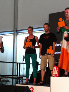 Cristina prat podium ironman Podium grupo edad ironman