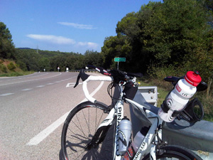 TriTraining Entrenamiento triatlón Bicicleta cerca de Banyoles, entrenando para la larga distancia