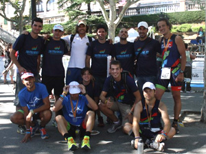 club triatlon tritraining en el triatlon de Berga Foto de club post triatlon